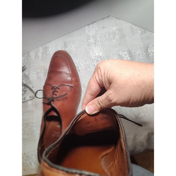Allen Edmonds LaSalle Brown Leather Lace up Dress Derby‎ Brown Size US Men's 12D - Picture 13 of 16
